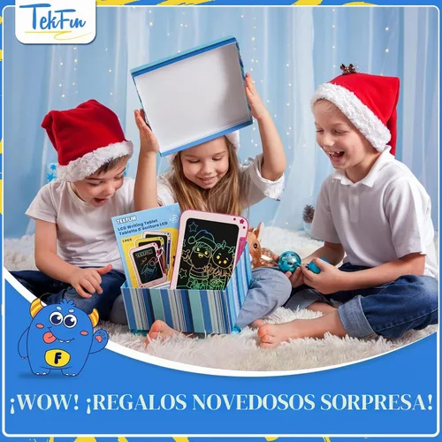 Vista 7 de TEKFUN - Tableta de escritura LCD para niños, juguetes para niñas pequeñas, tabla de dibujo de garabatos, regalos de Pascua para niños, regalo