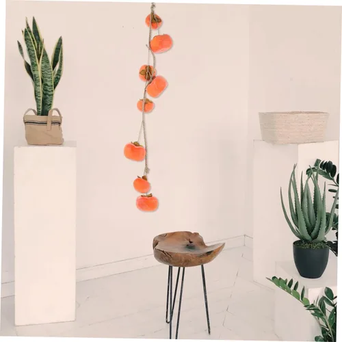 Vista 9 de IMIKEYA Colgante decorativo de caqui de fruta naranja Rtificial para el hogar vívido de Acción de Gracias Dec