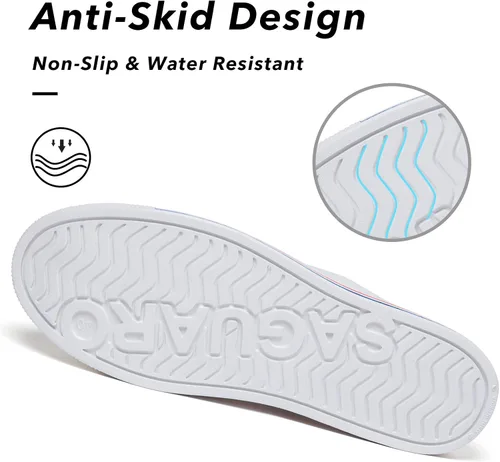 Vista 6 de SAGUARO Zuecos de jardín para hombre y mujer, zapatos casuales unisex de secado rápido, sandalias de verano antideslizantes para playa