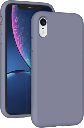 Vista 12 de Compatible with iPhone XR Case, Drop Protection Liquid Silicone Gel Rubber Full Body Bumper Cover with Soft Microfiber Shockproof Phone Case for
