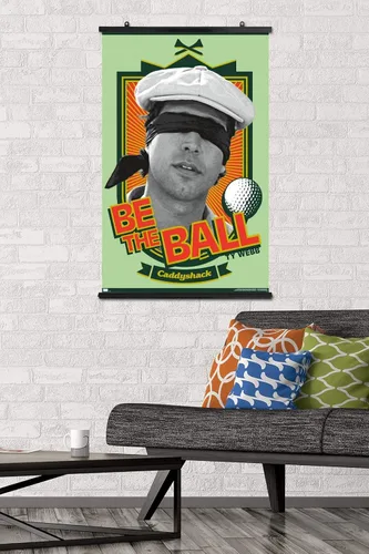Vista 71 de Trends International Caddyshack - Póster de pared Be the Ball, 14.725 x 22.375 pulgadas, versión enmarcada de madera de granero