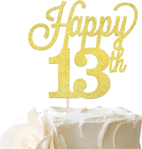 Vista 35 de 1 paquete de decoración para pastel de 12 años, purpurina negra número 12, doce cumpleaños, decoración para felicitaciones a 12 años de edad, 12
