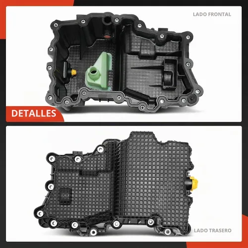 Vista 7 de A-Premium Cárter de aceite de motor con tapón de drenaje, junta, pernos, compatible con Ford F-150 F150 2015 2016 2017 2018 2.7L, sustituye a