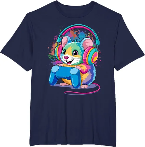 Vista 36 de Mouse Gaming Animal Video Games Funny T-Shirt
