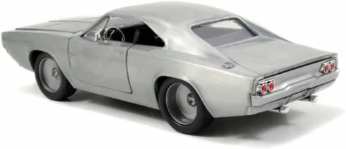 Vista 3 de Fast & Furious 1:24 Dom's 1968 Dodge Charger R/T - Auto fundido a presión de metal desnudo, juguetes para niños y adultos, 97336