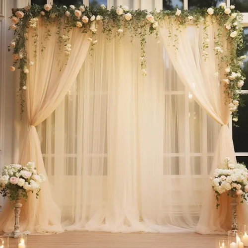 Vista 37 de Cortinas de fondo de tul azul de 10x10 para fiestas, cortina de fondo transparente para fotos de boda, cortinas para baby shower, fotografía, fiesta