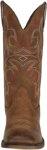 Vista 2 de J's.o.l.e Botas vaqueras de punta cuadrada occidental para mujer, a media pantorrilla