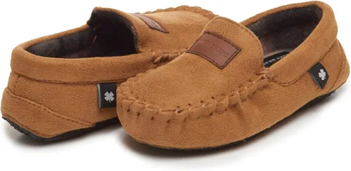 Vista 3 de Lucky Brand Boy's Micro-Suede Moccasin Loafer Slippers