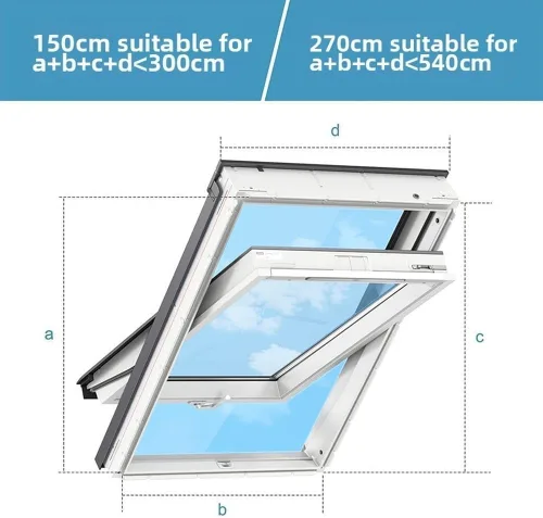 Vista 2 de AC Window Seal Kit 150in Rotating Sash Cloth(190 * 38cm)