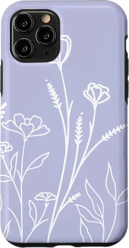 Vista 29 de Summer Wildflowers Pattern Pastel Design Floral Periwinkle Case for iPhone 17