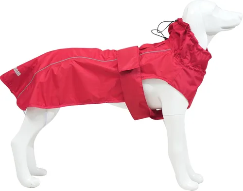 Vista 12 de Chubasquero ajustable impermeable para perros, chaqueta de lluvia ligera para mascotas para cachorros con tira reflectante para perros pequeños