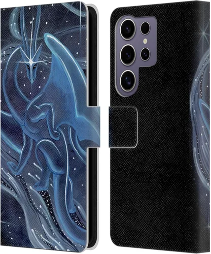 Vista 340 de Head Case Designs Officially Licensed Carla Morrow Galactic Entrancement Dragons Leather Wallet Case Compatible with Samsung Galaxy A07 4G