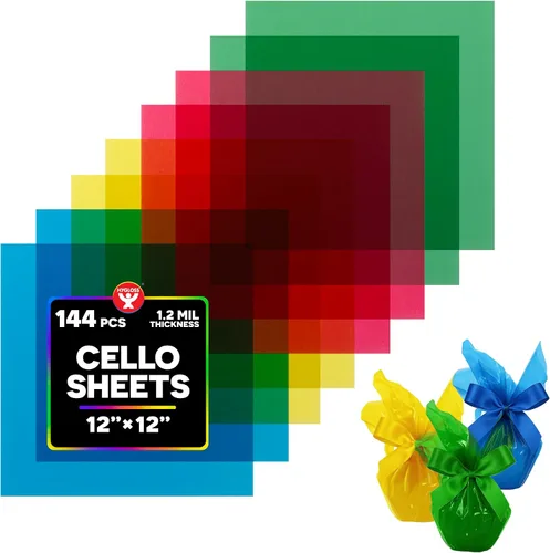 Vista 7 de Hygloss Cello Craft - Hoja de celofán, 8.5 x 11 pulgadas, 24 por paquete
