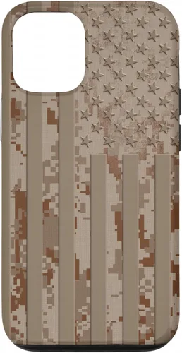Vista 25 de iPhone 11 Epic US Flag Desert Digital Camuflaje American Tactical 3 Caso