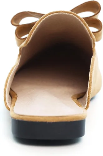 Vista 4 de Dear Time Mocasines para mujer, puntera cerrada, cómodos, sin espalda, mocasines elegantes, zapatos planos para mujer