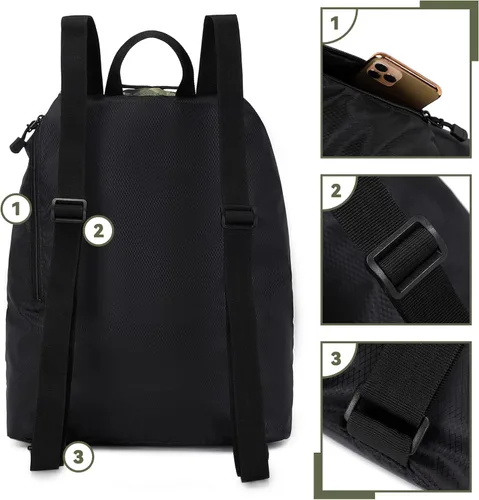 Vista 7 de Lohol Mochila grande de malla con cordón y bolsa para zapatos, saco de natación duradero con asa para deportes, gimnasio, yoga, playa, viajes