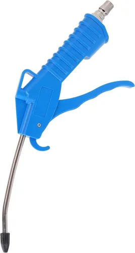 Vista 3 de Pistola de soplado de aire, Boquilla de aire doblada con protector de goma, Accesorios para compresores de aire neumáticos, Herramienta de limpieza