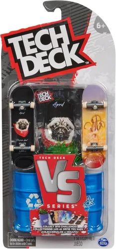 Vista 3 de Tech Deck Versus Series - Fingerboard Set of 2 with Obstacle, Trick Cards and Accessories (Random Selection - Assorted Products) for Fingerboarding