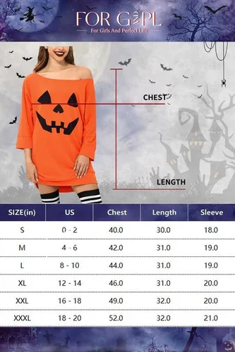 Vista 5 de For G and PL Tops de manga 34 con hombros descubiertos para Halloween para mujer