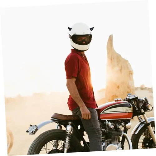 Vista 8 de DECHOUS 6 piezas de decoración de cuerno de casco, cuernos de diablo para la diadema de cuernos de auto, casco de bicicleta retro, accesorios