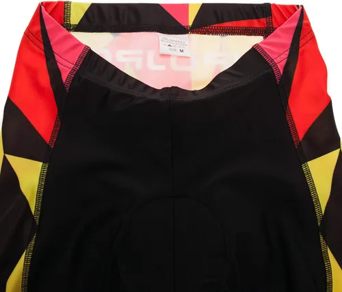 Vista 80 de Camiseta de ciclismo para mujer, manga corta y pantalones cortos de ciclismo acolchados para verano