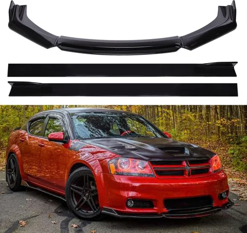 Vista 11 de Alerón universal para parachoques delantero, difusor de alerón de barbilla, protector de ala protectora, kit de carrocería de coche con extensión