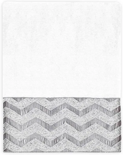 Vista 10 de Avanti Linens - Toalla de mano, algodón suave y absorbente (colección Chevron Galaxy, negro)