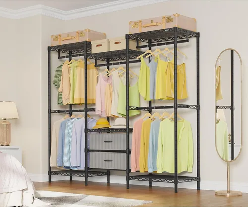 Vista 3 de VIPEK V20 Plus Perchero para dormitorio/vestidor, negro