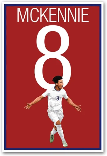 Vista 4 de Weston McKennie - Póster de fútbol de Estados Unidos, arte de fútbol, impresión de fútbol sin marco, decoración de fútbol, póster de fútbol