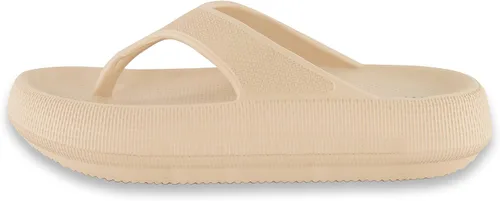 Vista 2 de CUSHIONAIRE Sandalias de piscina Fling Recovery Cloud para mujer con +Comfort