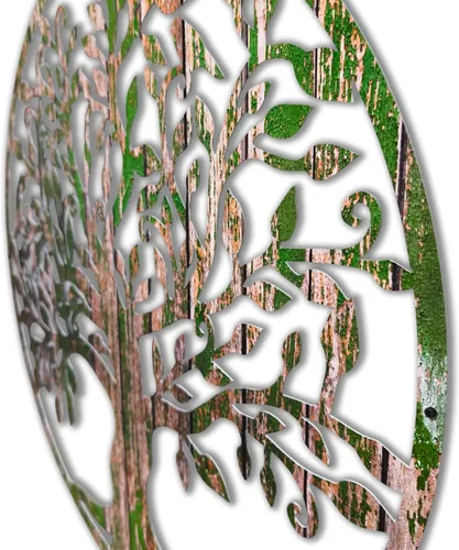Vista 3 de Venodeco - Arte de pared del árbol de la vida, metal, madera, regalo de casa, decoración de pared, colgante de pared, decoración de pared, árbol