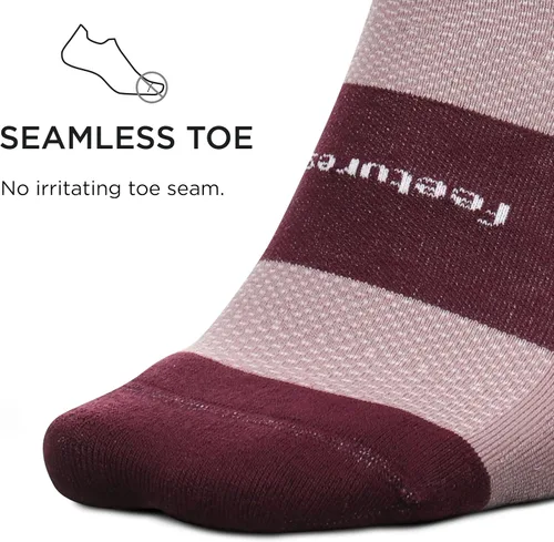 Vista 3 de Feetures Cojín de alto rendimiento con pestañas invisibles - Calcetines para correr para hombres y mujeres - Calcetines atléticos al tobillo