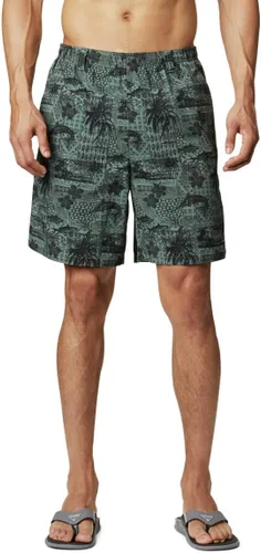 Vista 34 de Columbia Super Backcast - Pantalón corto de agua para hombre Impresión de tinte negro