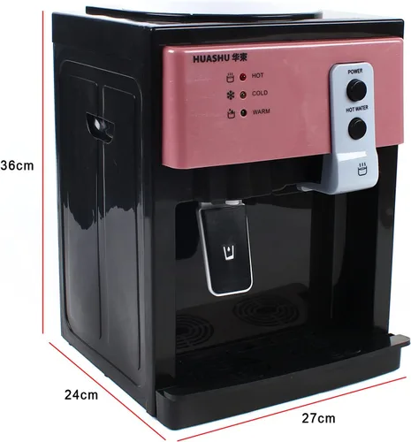 Vista 8 de Despachador de agua fría y caliente eléctrico - Diseño de escritorio de carga superior con 3 ajustes de temperatura (hervir/caliente/frío)