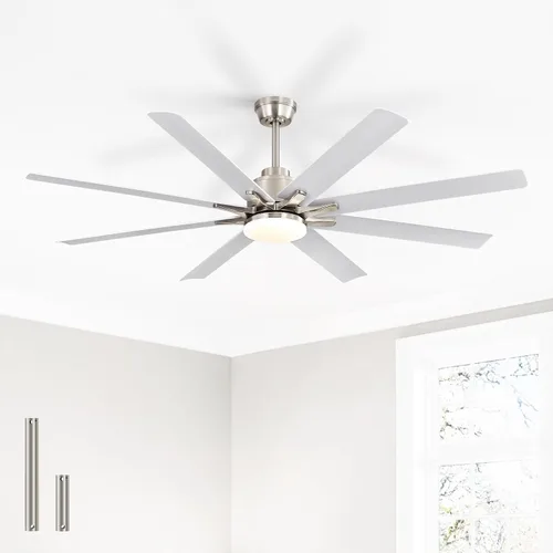 Vista 13 de Sofucor - Ventiladores de techo de 52 pulgadas con luces, ventilador de techo inteligente para interior/exterior con control remoto, funciona