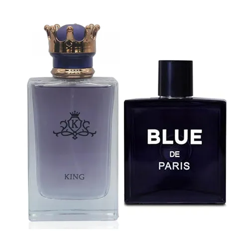 Vista 26 de King&1 Billion Lucky Men Colonia Set Eau De Parfum Spray para hombres, notas afrutadas enriquecidas por una fuerte fragancia a base de madera, ideal
