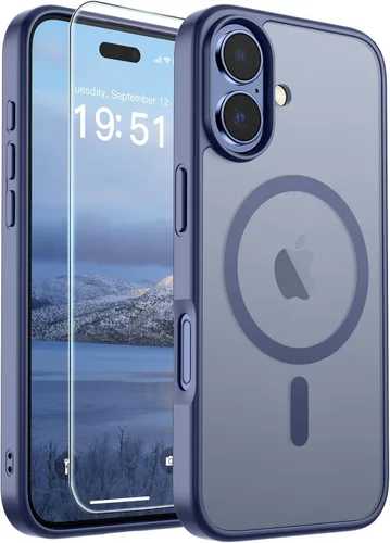 Vista 46 de SUPFINE Funda magnética para iPhone SE 2022 (3ª)/2020 (2ª), iPhone 8 (compatible con MagSafe) (protección contra caídas de grado militar), funda
