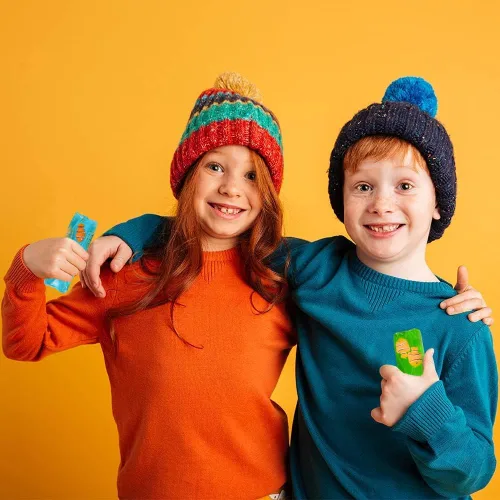 Vista 5 de ArtCreativity Juego de 3 juguetes para ansiedad con figuras de pez payaso y purpurina en el interior, juguetes para aliviar el estrés para niños