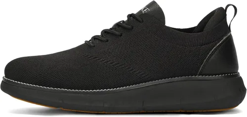 Vista 6 de Zapatos de vestir de malla para hombre, zapatos casuales de negocios, con cordones, zapatos Oxford ligeros, transpirables, cómodos, suela gruesa