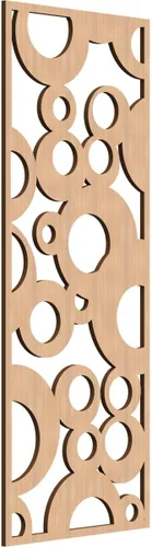 Vista 186 de 9 3/8"W x 24 3/8"H x 1/4"T Farwell Decorativos Paneles de Pared de Madera Calado, Hickory