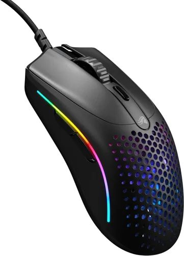 Vista 9 de Glorious Gaming - Ratón para juegos PC superligero con cable y carcasa de panal de abeja, 6 botones programables, iluminación RGB y patines PTFE