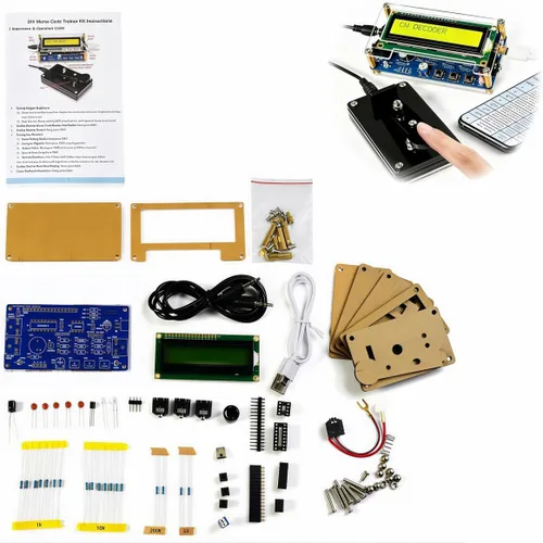 Vista 5 de Kit de práctica de soldadura de entrenamiento de código morse, kit completo de proyecto de soldadura con componentes, PCB y gabinete, perfecto