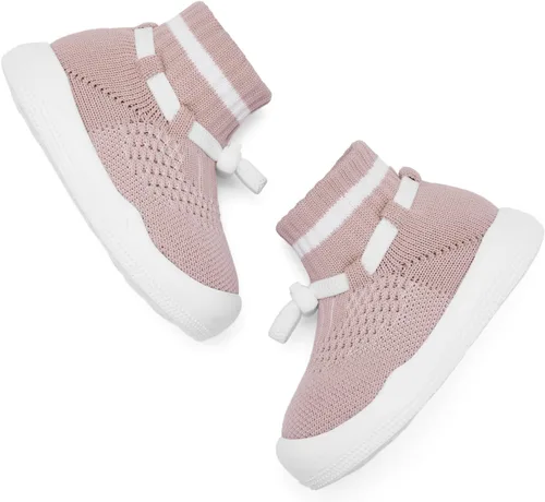 Vista 4 de Fahrerliebe Zapatos de bebé para niños y niñas, antideslizantes, ligeros, para primeros pasos, suela de memoria suave, zapatos para niños pequeños