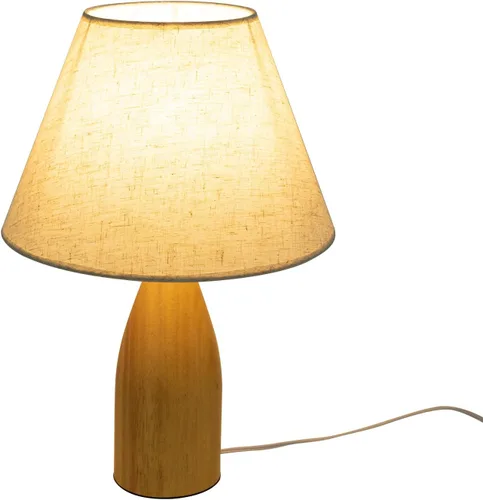 Vista 13 de Lámpara de Mesa, Lámpara de Mesita de Noche Tradicional, Lámpara de Escritorio, Lámpara Geométrica con Sombra para Sala de Estar, Dormitorio