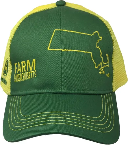Vista 124 de John Deere Gorra de béisbol con logotipo y malla trasera con contraste, para hombre