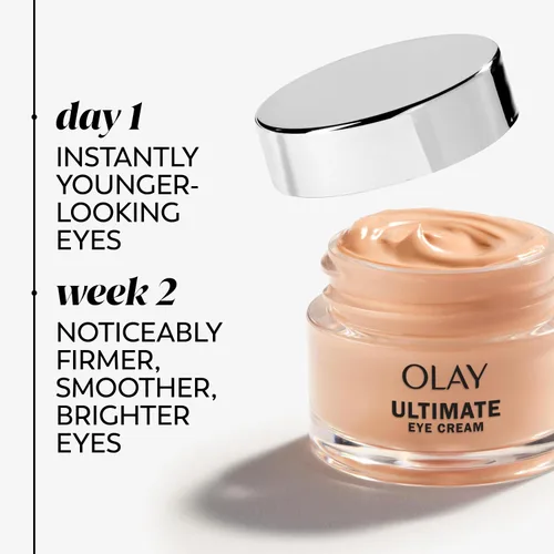 Vista 4 de Olay Eyes Ultimate - Crema de ojos para círculos oscuros, arrugas e hinchazón, 13 ml (0.4 fl. oz.)