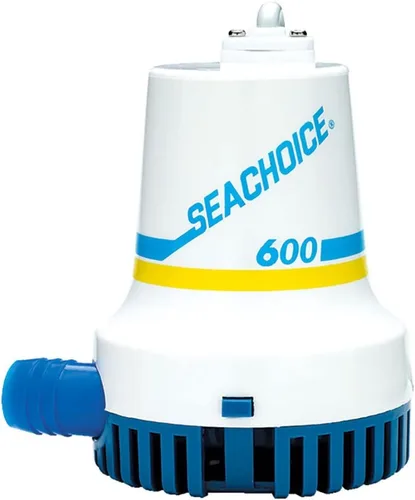 Vista 7 de Seachoice Bomba de sentina duradera, 1,000 GPH, 12V, 5.5 amperios, fusible de 7 A
