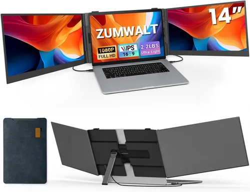 Vista 11 de Extensor de pantalla para laptop de 15.6", extensor de monitor de portátil Negro medianoche