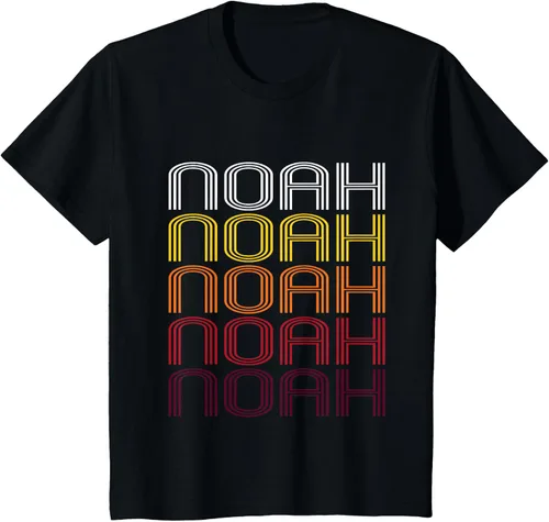 Vista 13 de Noah Retro Wordmark Pattern - Camiseta estilo vintage