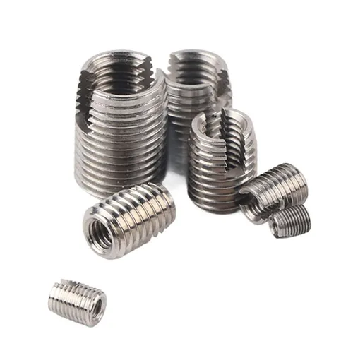 Vista 9 de Juego de 50 piezas de insertos de rosca interior de acero inoxidable 302 autorroscantes, herramienta de reparación de refuerzo, insertos roscados